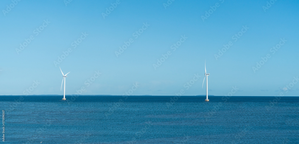 Fototapeta premium Wind turbine at sea