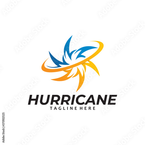hurricane logo icon vector isolated