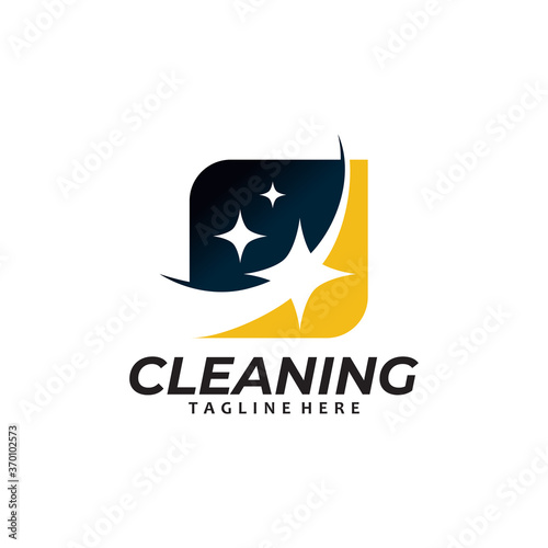 cleaning logo icon vector isolated