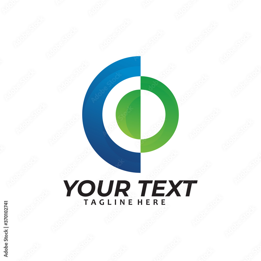 circle logo icon vector isolated