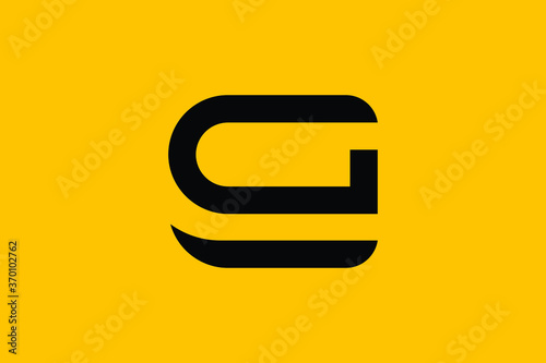 Minimal Innovative Initial EG logo and GE logo. Letter EG GE creative elegant Monogram. Premium Business logo icon. Black color on background