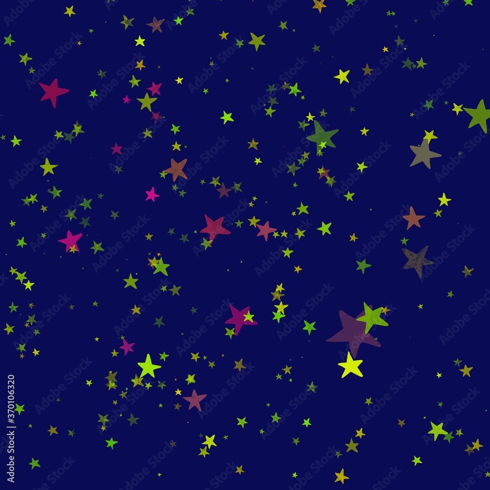 Night sky with stars hand drawn Illustration abstract background 