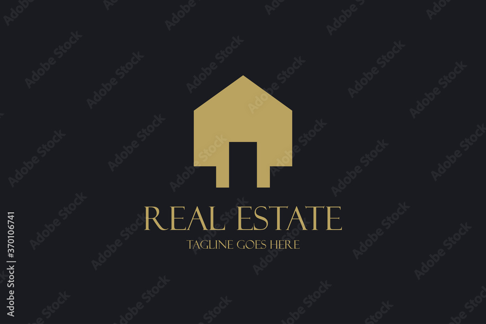 Elegant real estate logo design