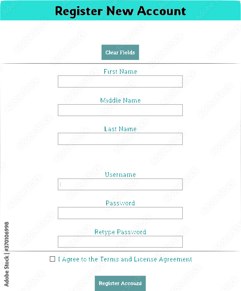 Website Registration Form (SVG)