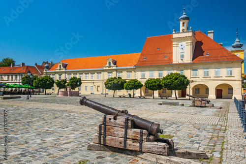 Holy trinity square in Tvrdja, old historic town of Osijek, Croatia
 photo