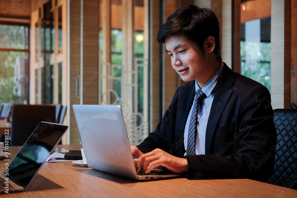 Business working in office with documents and laptop people Consulting and business planning. Business working in office with documents and laptop people Consulting and business planning.