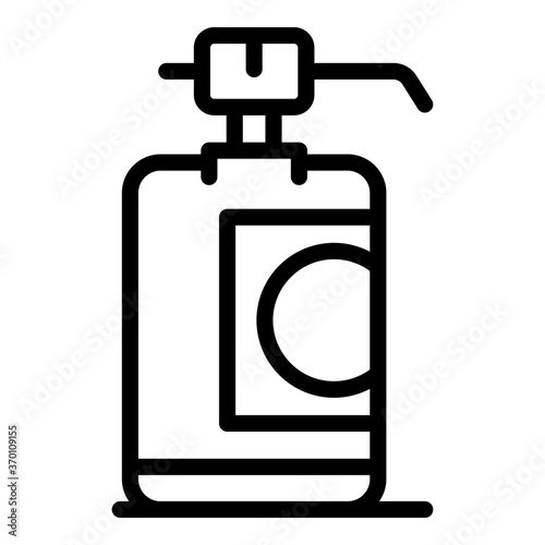 Liquid cleaning solution icon. Outline liquid cleaning solution vector icon for web design isolated on white background