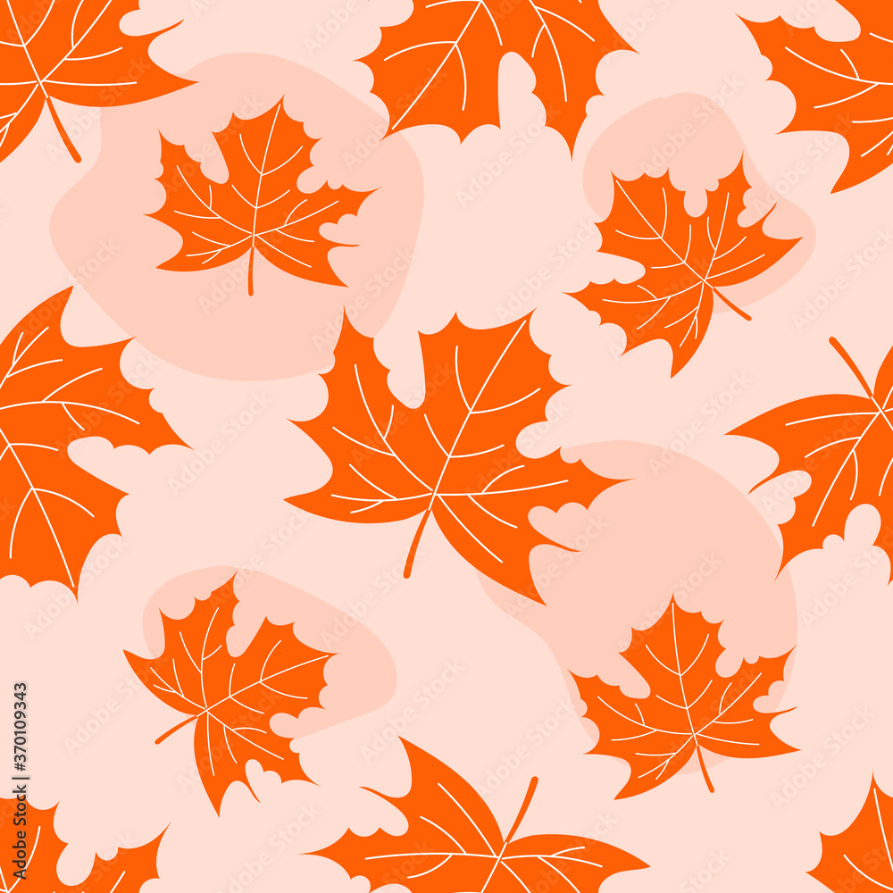 Obraz premium Autumn background with leaves.
