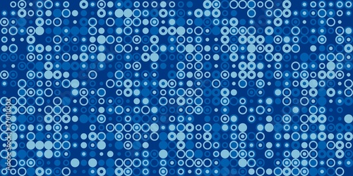 Wallpaper Mural 大きさと色の異なる円を並べた幾何学模様 Torontodigital.ca