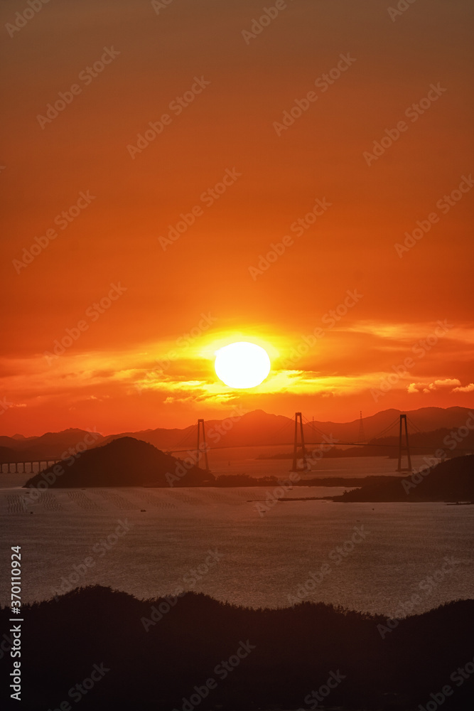mokpo sunset ocean view
