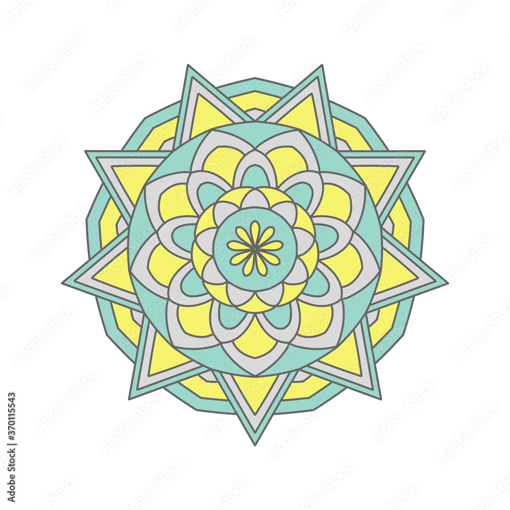 Mandala. Ethnic decorative round pattern. Hand drawn background. Mandala. Ethnic decorative round pattern. Hand drawn background.