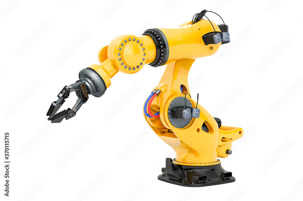 Mechanical arm, robotic. 3D rendering Mechanical arm, robotic. 3D rendering
