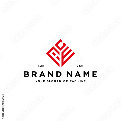 letter ACE logo design vector