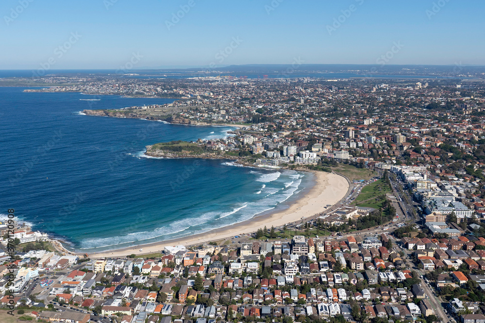 aerial view of Bondi Beach Australia