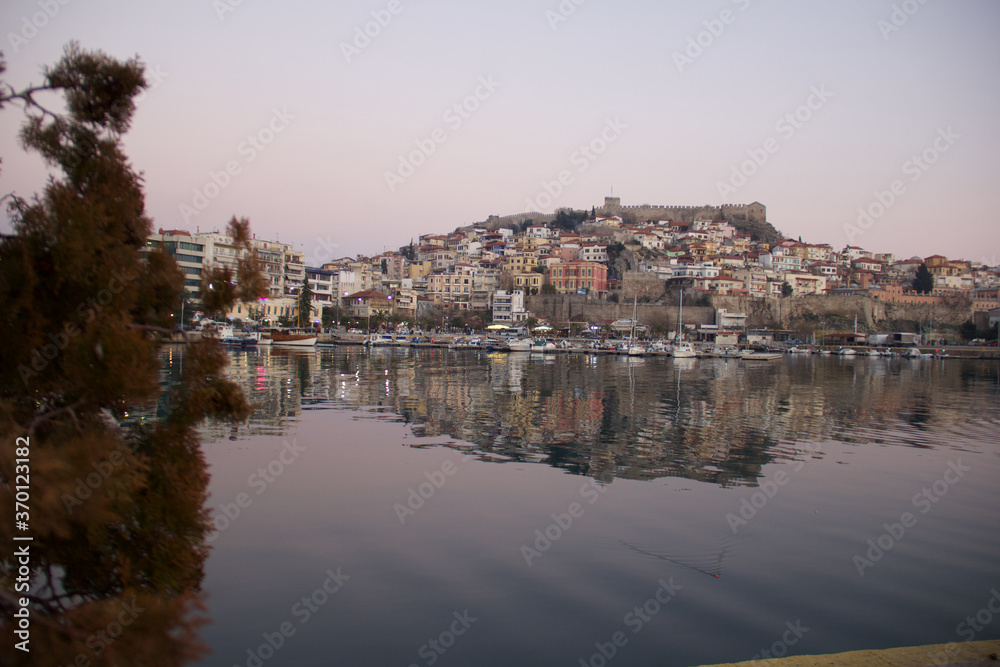 Kavala greece cityscape