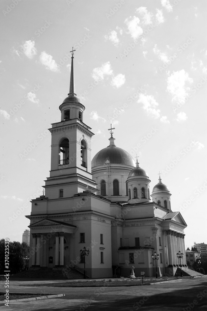 Stone old Orthodox Christian church, Russia Stone old Orthodox Christian church, Russia
