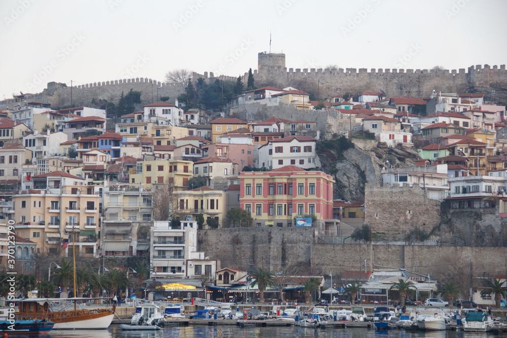 Kavala greece cityscape