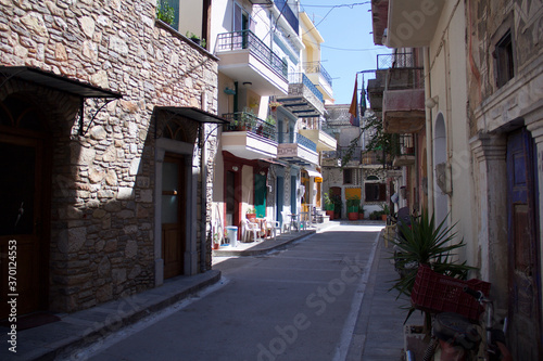 Chios island Pyrgi village outdoors, indoors