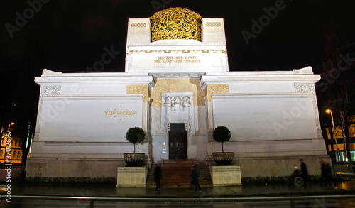 The Vienna Secession building, built in 1897 by Joseph Maria Olbrich. 