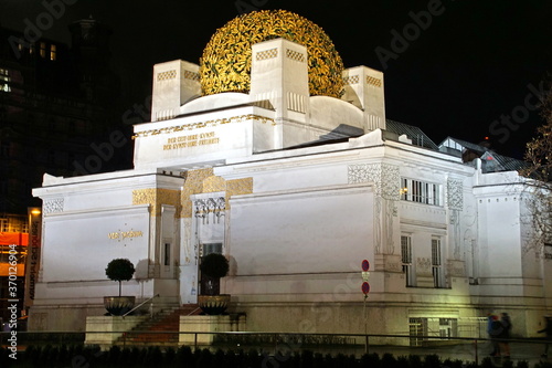 The Vienna Secession building, built in 1897 by Joseph Maria Olbrich. 