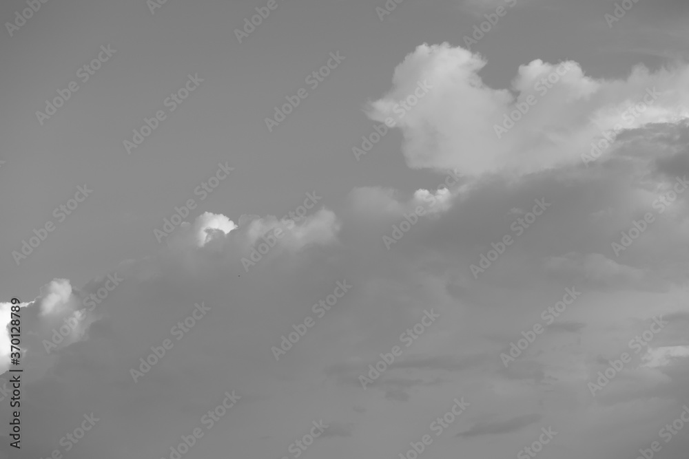 Fototapeta premium dark gray dramatic sky with large clouds