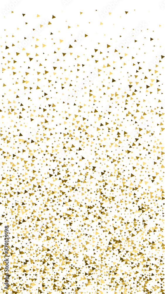 Gold triangles luxury sparkling confetti. Scattere Gold triangles luxury sparkling confetti. Scattere