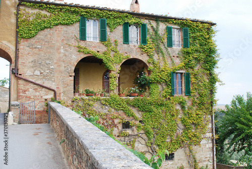 Il villaggio di Lucignano d Asso nel comune di Montalcino  in provincia di Siena.