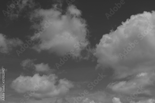 dark gray dramatic sky with large clouds