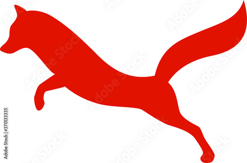 Silhouette of Jumping Fox