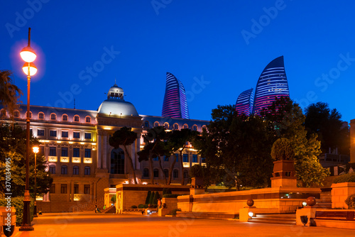 Flame Towers, Baku City, Azerbaijan, Middle East