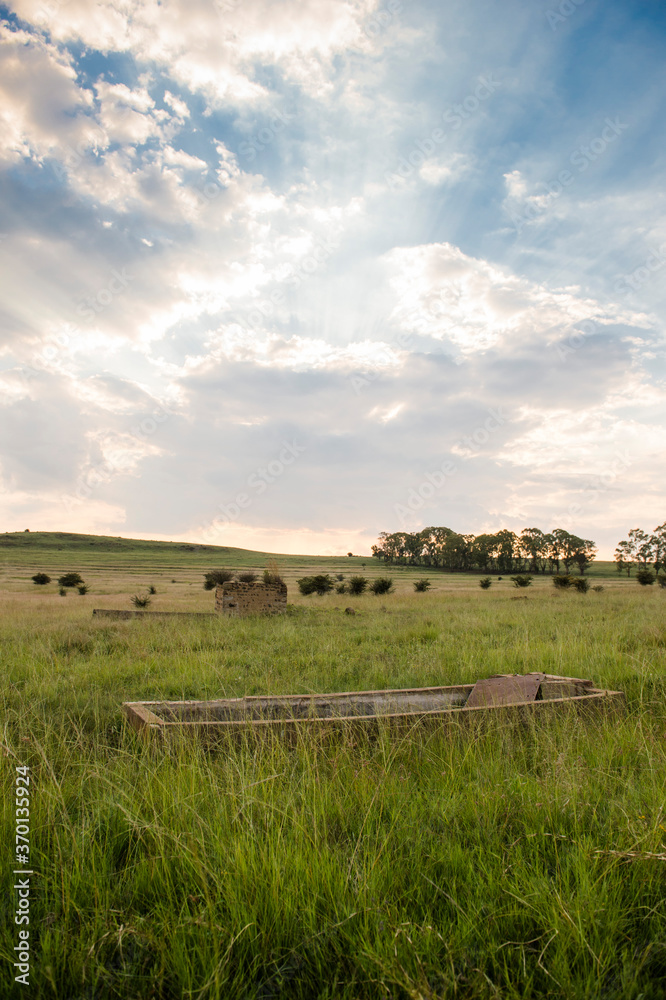 A farm where people hike in the Free State in South Africa