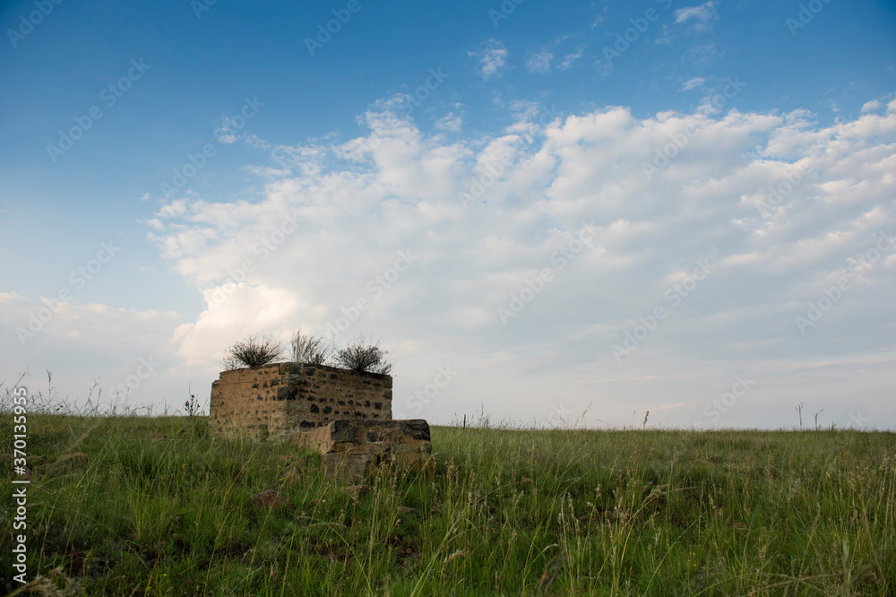 Fototapeta premium A farm where people hike in the Free State in South Africa