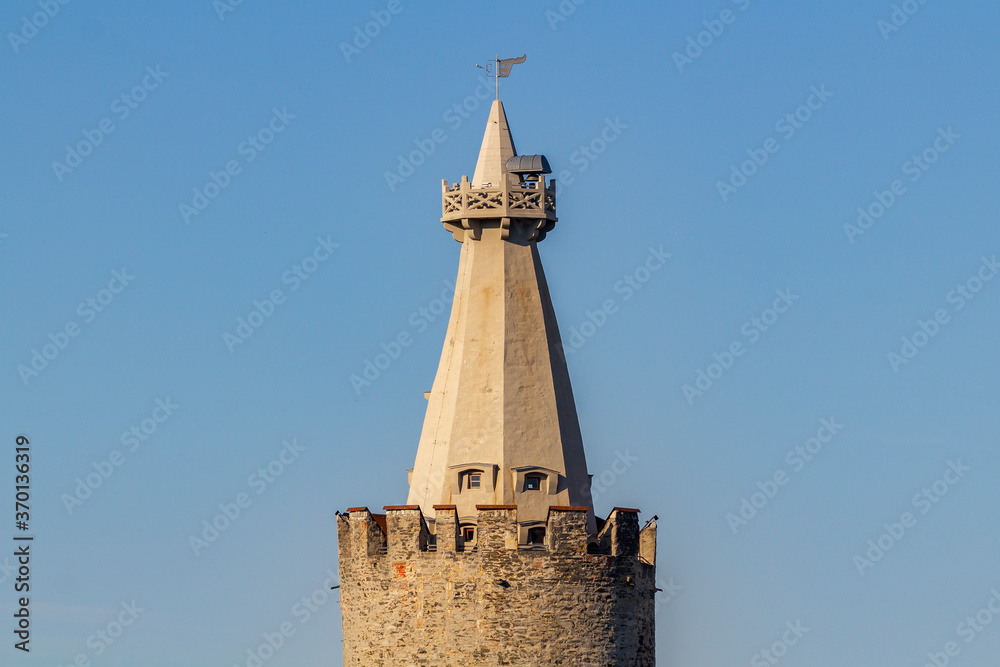 Naklejka premium Blick zum Turm der Osterburg Weida, Thüringen