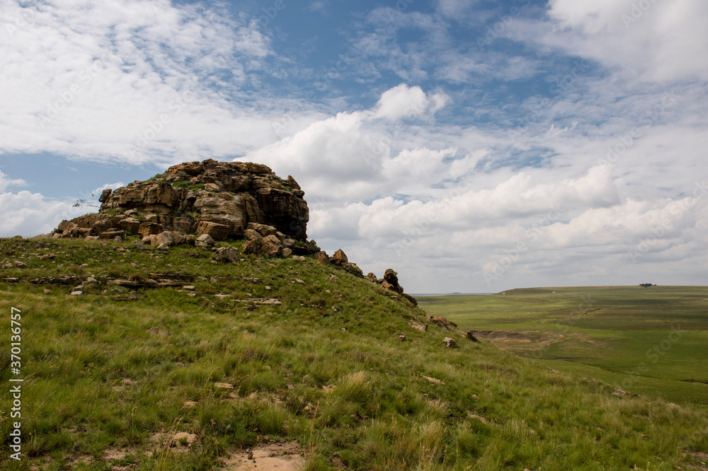 A farm where people hike in the Free State in South Africa