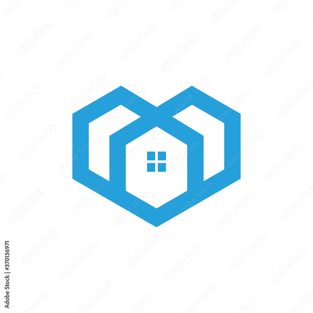 logo inspiration: an elegant amalgamation of heart and home logo inspiration: an elegant amalgamation of heart and home