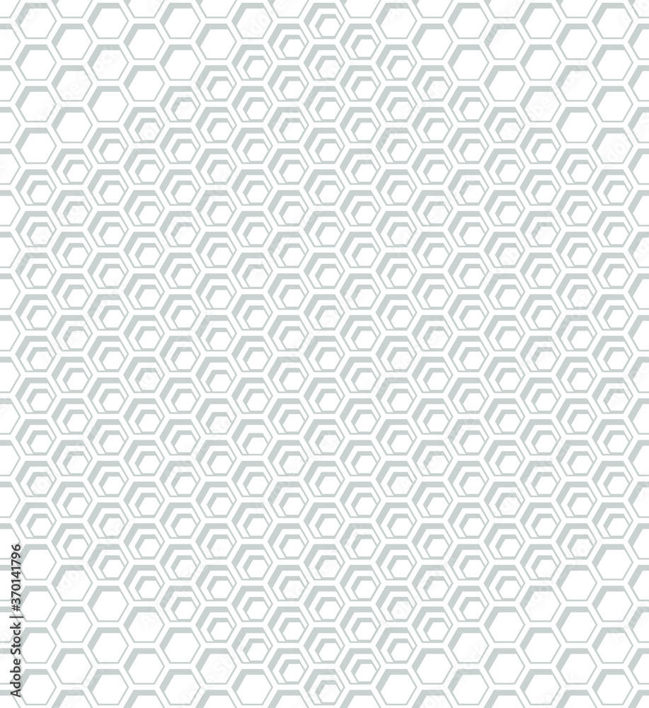 Honeycomb papercut style layered seamless pattern. EPS10 vector illustration.