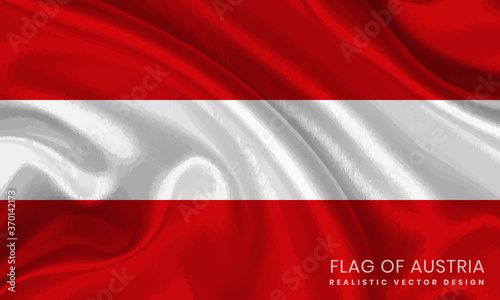 Flag of Austria - Realistic Vector Design