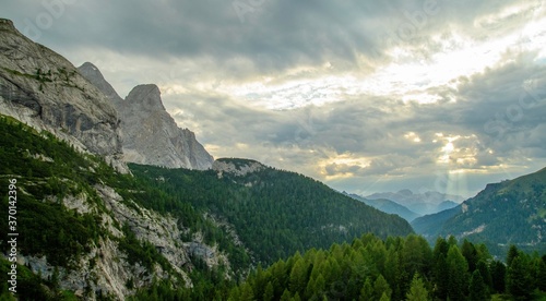 A landscape in the italian Alps, the Dolomiti mountains.