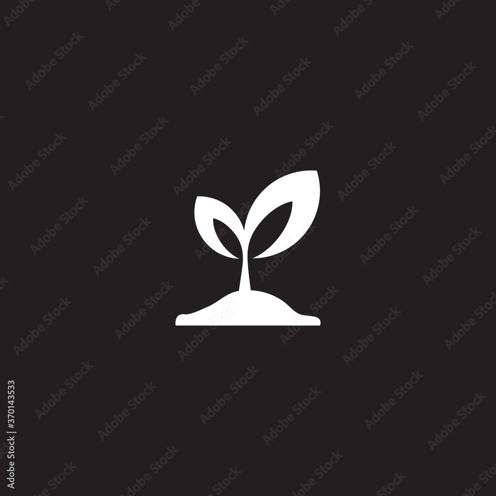 Plant and pot icon template. Vector illustration Plant and pot icon template. Vector illustration