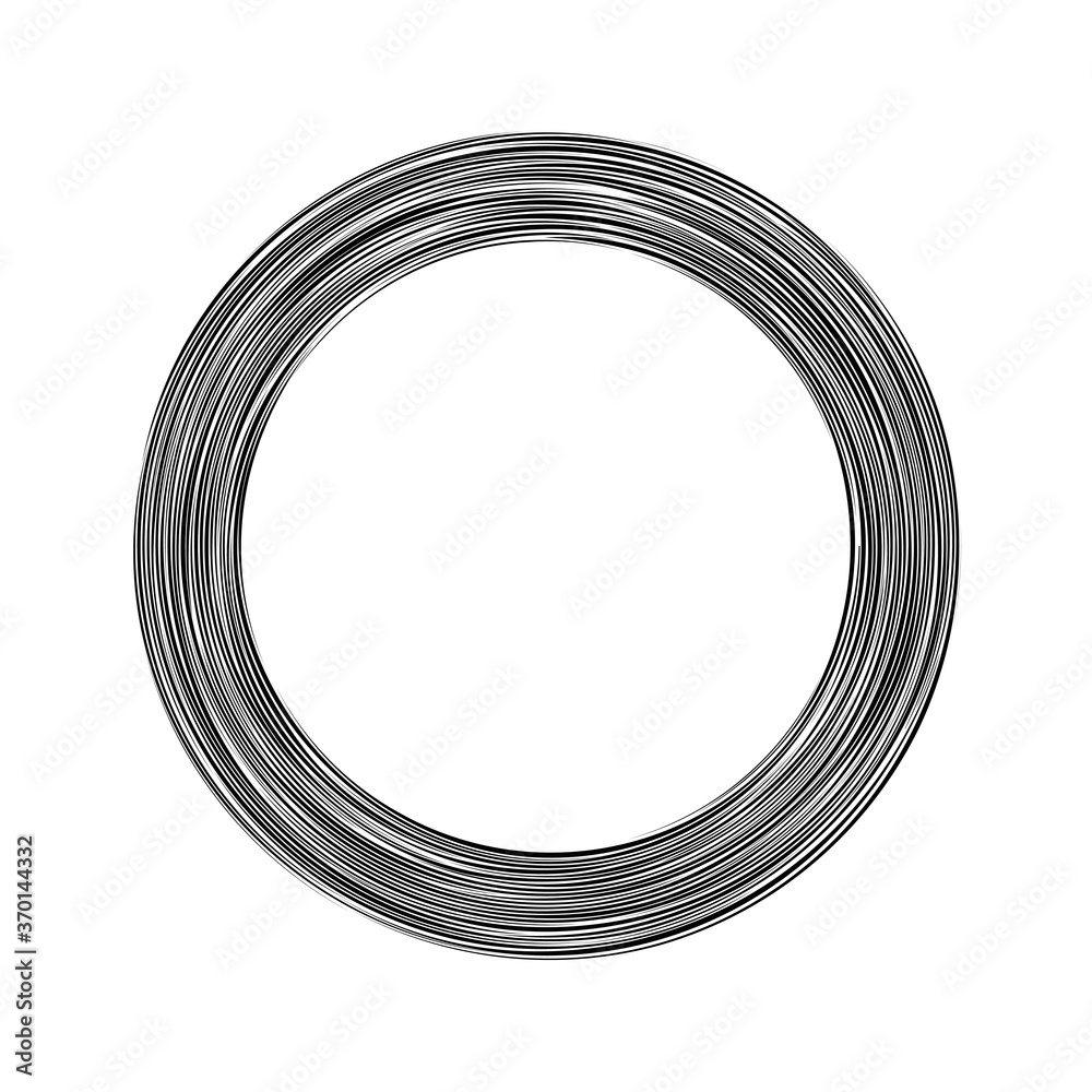 Abstract geometric round frame on white background. Template design for invitation, poster, card, postcard. Holiday card or congratulation. Black and white decorative illustration. Abstract geometric round frame on white background. Template design for invitation, poster, card, postcard. Holiday card or congratulation. Black and white decorative illustration.