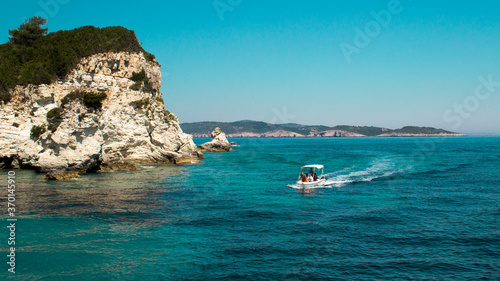 holidays on island Paxi and Antipaxi vith beautiful beach photo