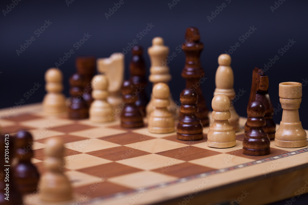 Chess, different chess pieces at random. The concept of a multinational working group, Chess, different chess pieces at random. The concept of a multinational working group,