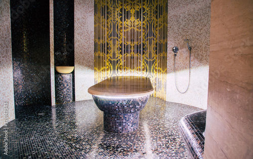 Obraz na plátně Luxury interior of a Turkish bath or sauna