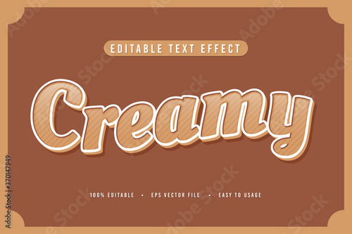 decorative creamy Font and Alphabet vector