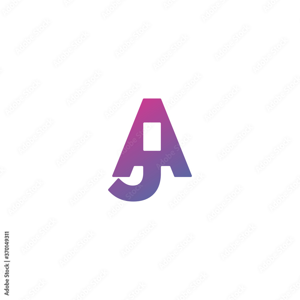 Initial letter AJ logo design vector Initial letter AJ logo design vector