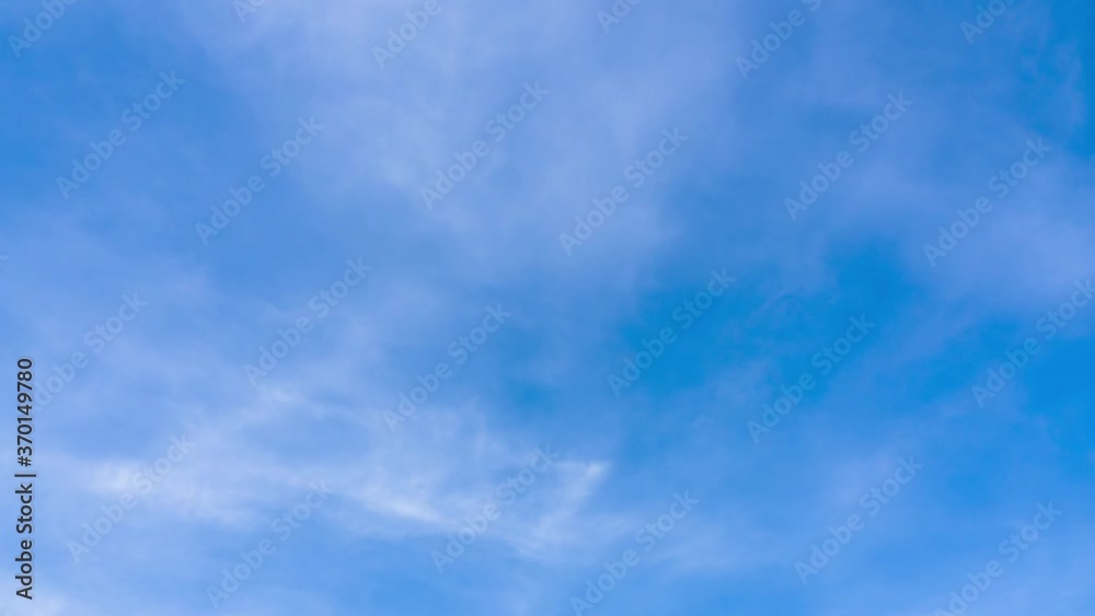 wipe clouds in blue sky, daytime sky in summer day, skycaps time-lapse footage. wipe clouds in blue sky, daytime sky in summer day, skycaps time-lapse footage.