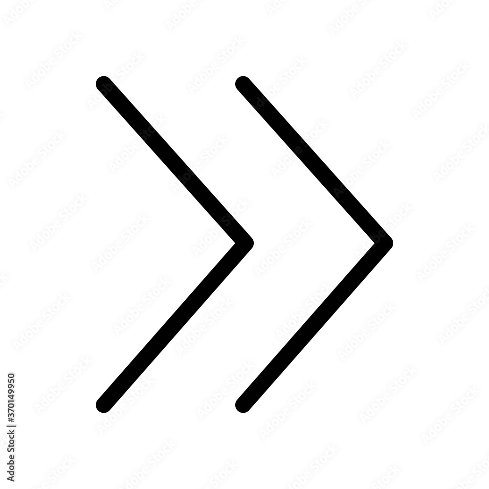 Right arrow icon - vector illustration. Next button UI design element. Right arrow icon - vector illustration. Next button UI design element.