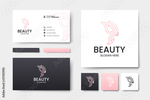 minimalist business card design template .