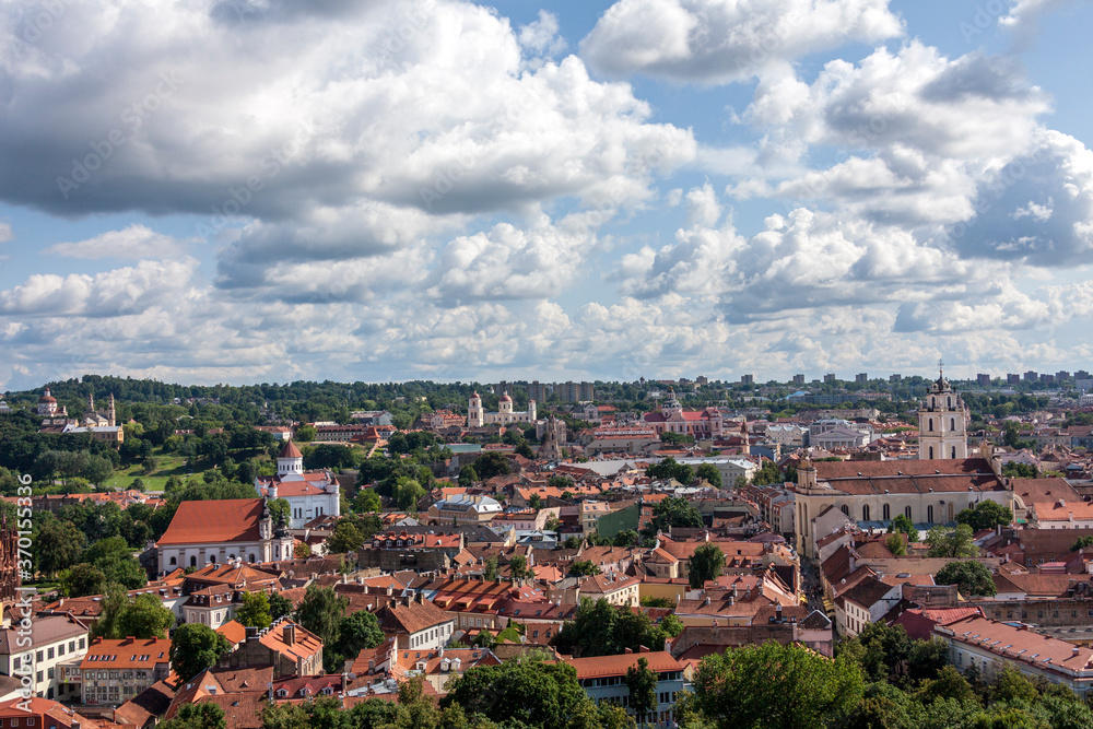 Fototapeta premium Blick über Vilnius, Litauen