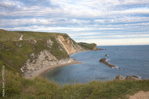 The coastline surrounding Durdle Door, Dorset, UK